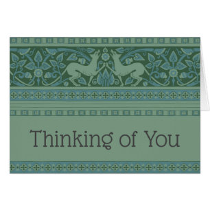 Art Deco Nouveau Dog Nature Animal Pattern