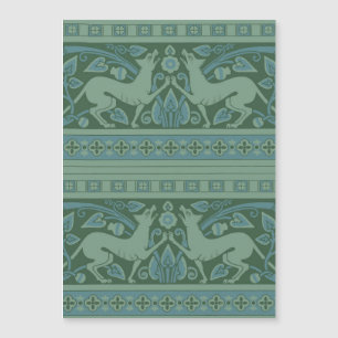 Art Deco Nouveau Dog Nature Animal Pattern