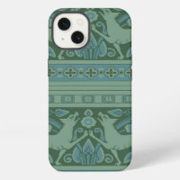 Art Deco Nouveau Dog Nature Animal Pattern