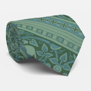 Art Deco Nouveau Dog Nature Animal Pattern Tie