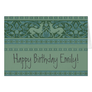 Art Deco Nouveau Dog Nature Botanical :Pattern