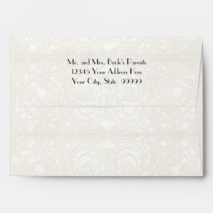 Art Deco Nouveau Gatsby Style Gold n Lace Look Envelopes
