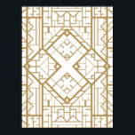 Art deco,nouveau,gold,white,elegant,chic,pattern,t poster<br><div class="desc">Art deco, nouveau, gold, white, elegant, chic, pattern, template,  trendy</div>