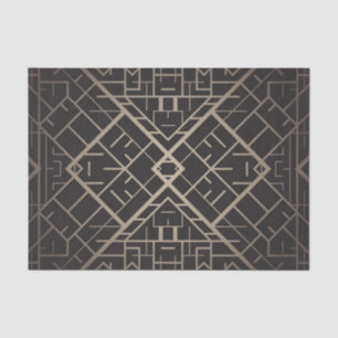 Art deco,nouveau,silver,black,elegant,chic,pattern tissue paper