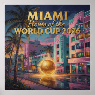 Art Deco Oil Painting World Cup 2026 Boulevard Poster