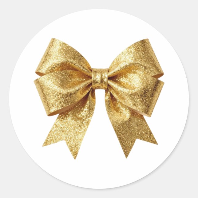 Art Deco Opulence Geometric Patterns Classic Round Sticker (Front)