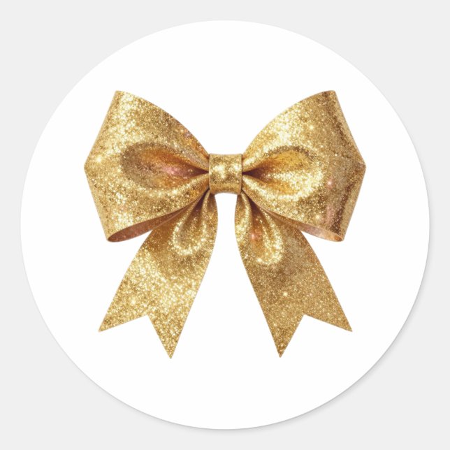 Art Deco Opulence Geometric Patterns Classic Round Sticker (Front)