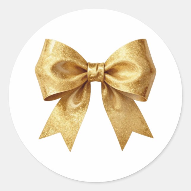 Art Deco Opulence Geometric Patterns Classic Round Sticker (Front)