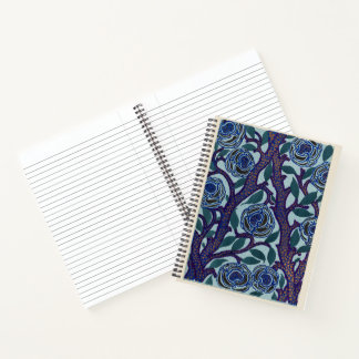 Art Deco Oriental Flower Notebook