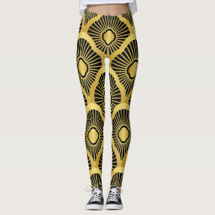 Art Deco Ornament: Seamless Vintage Pattern Leggings