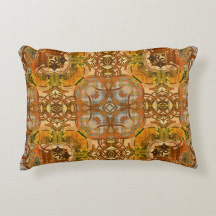 Art Deco Ornament: Vintage Colour Mix Decorative Cushion