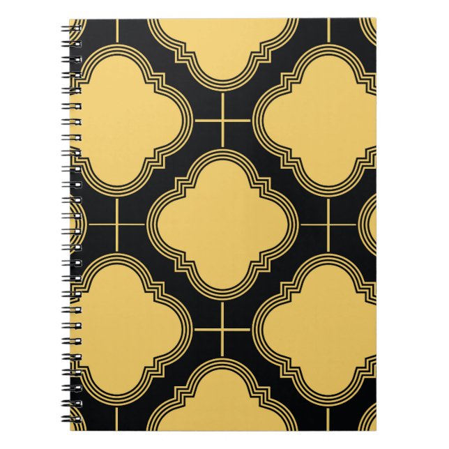 Art deco: ornamental seamless elegance. notebook (Front)