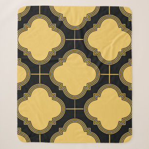 Art deco: ornamental seamless elegance. sherpa blanket