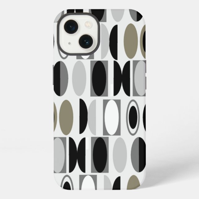 Art Deco Ovals  iPhone Case (Back)