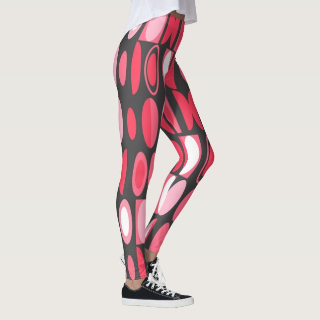 Art Deco Ovals Leggings (Right)