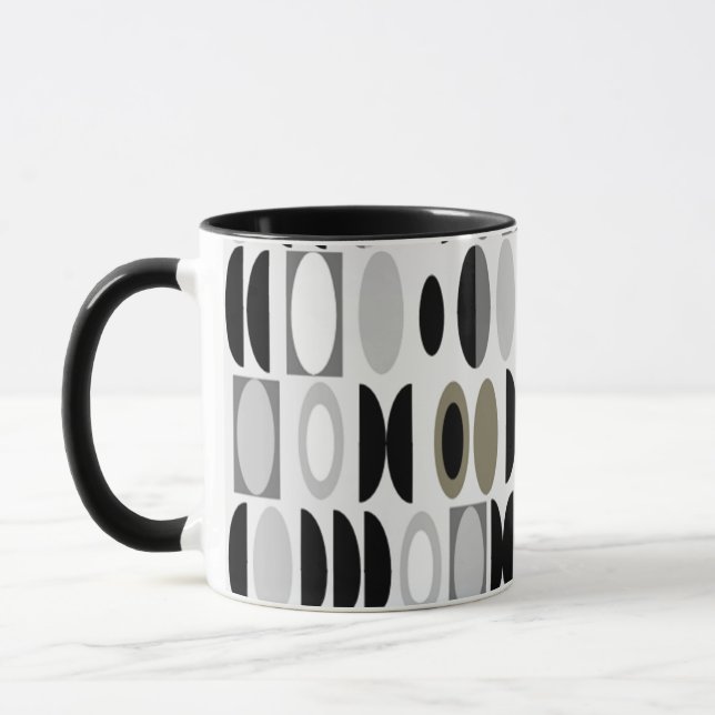 Art Deco Ovals Mug (Left)