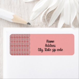 Art Deco Ovals Return Address Label