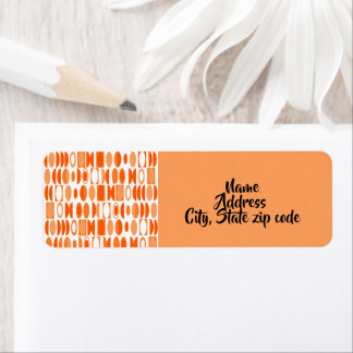 Art Deco Ovals Return Address Label
