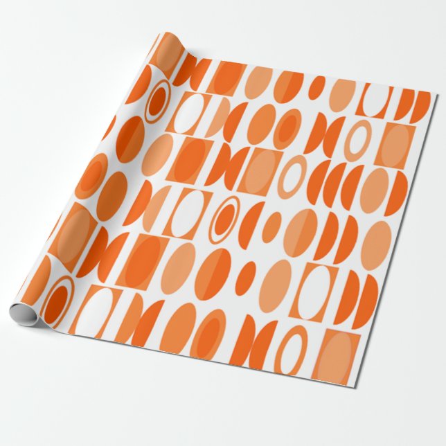 Art Deco Ovals  Wrapping Paper (Unrolled)