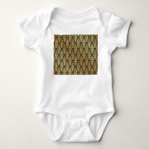 Art Deco Palms: Black Gold. Baby Bodysuit