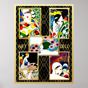 Art Deco Para Todos Ladies. Poster