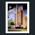 Art Deco Paramount theater Oakland painting Poster<br><div class="desc">Art Deco architecture
 Digital painting from a US Government photo of the Paramount Theater 2025 Broadway,  Oakland,  Alameda County,  CA</div>