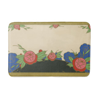 Art Deco Paris Roses Bath Mat