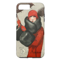 Art Deco Parisian Fashion Image iPhone 7/8 Case