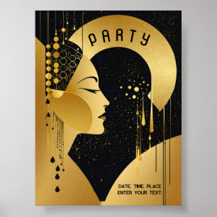 Art Deco Party Poster