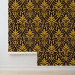 Art Deco Pattern 01 - Deco Gold 2 on Black Wallpaper<br><div class="desc">Art Deco Pattern 01 - Deco Gold 2 on Black</div>