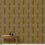 Art Deco Pattern 03 - Deco Black on Deco Gold Wallpaper<br><div class="desc">Art Deco Pattern 03 - Deco Black on Deco Gold</div>