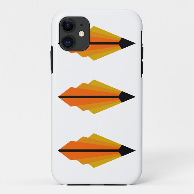 Art Deco Pattern 3 in Orange Case-Mate iPhone Case (Back)
