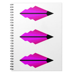 Art Deco Pattern 3 in Pink Notebook