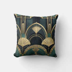 Art Deco Pattern 7 Print - Throw Pillow