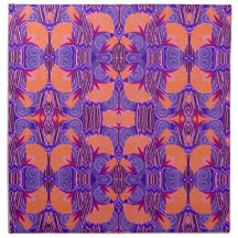 Art Deco Pattern - Bold Purple and Orange