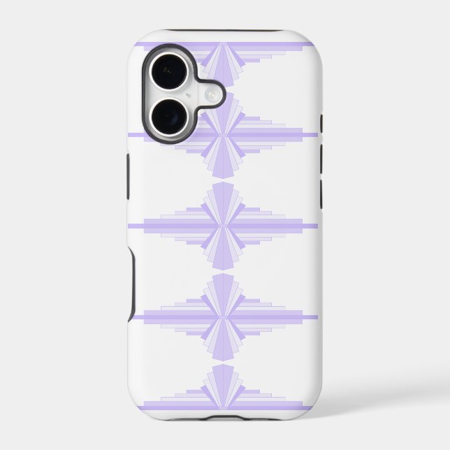Art Deco Pattern in Lilac (Back)