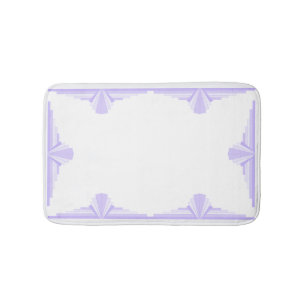 Art Deco Pattern in Lilac Bath Mat