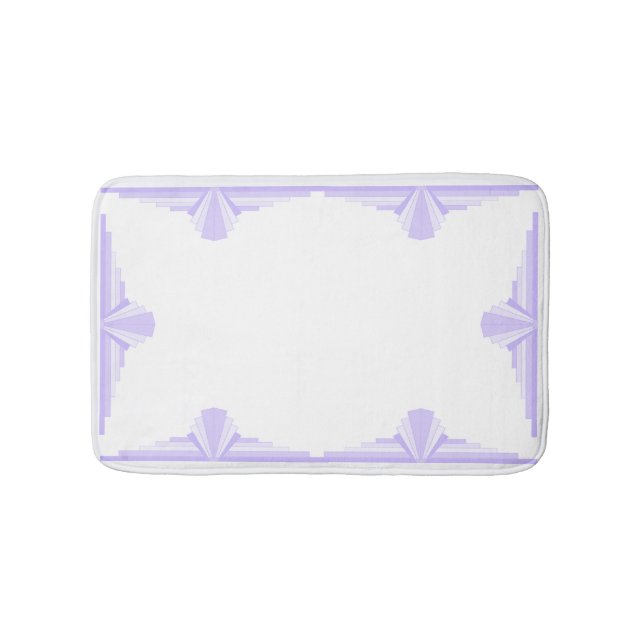 Art Deco Pattern in Lilac Bath Mat (Front)