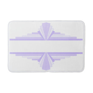 Art Deco Pattern in Lilac Bath Mat