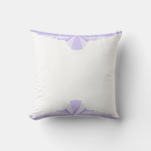 Art Deco Pattern in Lilac Cushion