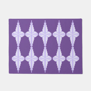 Art Deco Pattern in Lilac Doormat