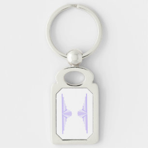 Art Deco Pattern in Lilac Key Ring