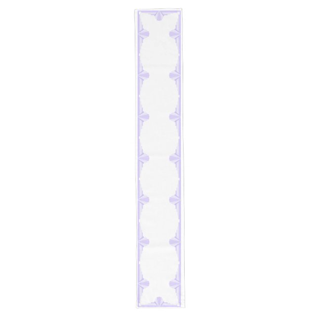 Art Deco Pattern in Lilac Long Table Runner (Front)