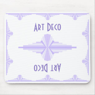 Art Deco Pattern in Lilac Mouse Pad