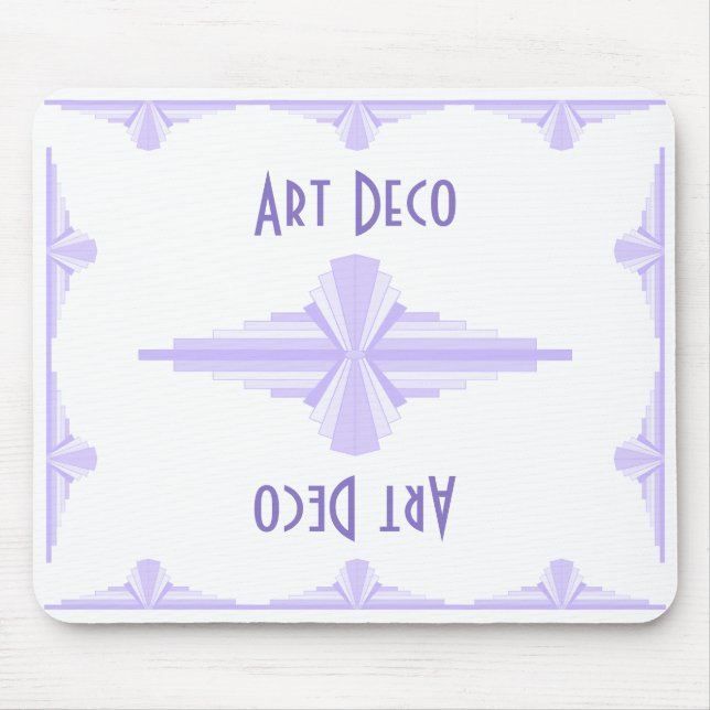 Art Deco Pattern in Lilac Mouse Pad (Front)