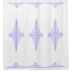Art Deco Pattern in Lilac Shower Curtain