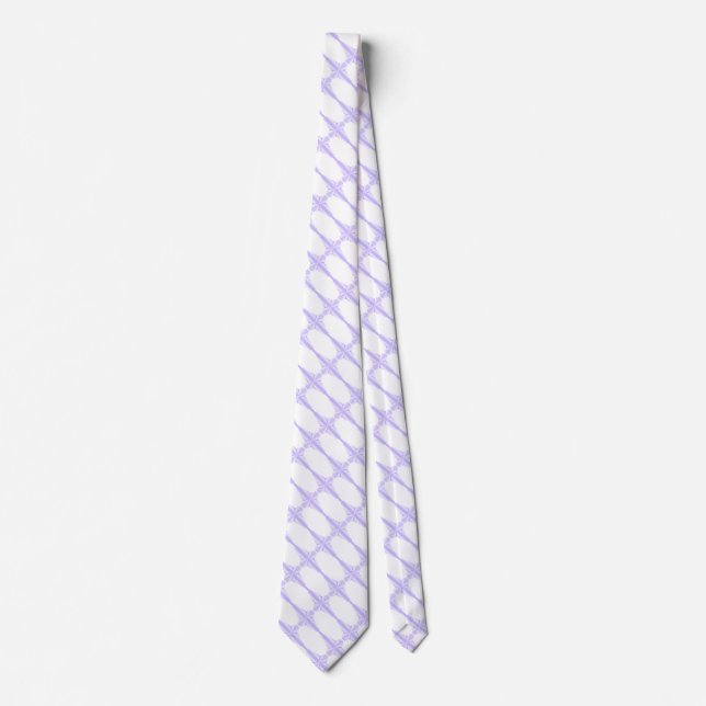 Art Deco Pattern in Lilac Tie (Front)