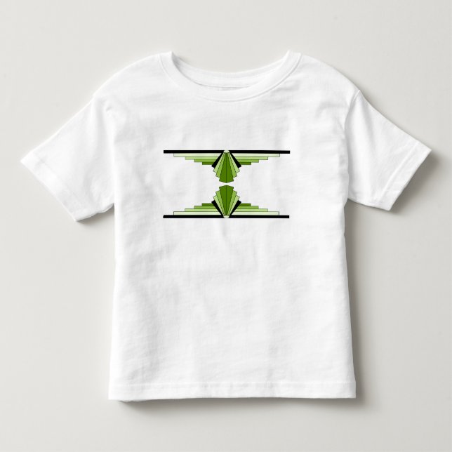 Art Deco Pattern in Limes Toddler T-Shirt (Front)