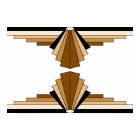Art Deco Pattern in Tans