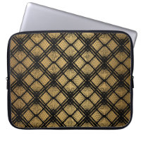 Art Deco Pattern. Seamless black and gold backgrou